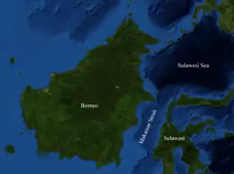 Спутниковый снимок карты пролива