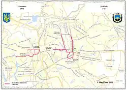 Маршруты трамвая г. Макеевка в 1934 году
