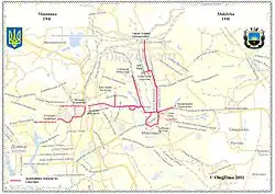 Маршруты трамвая г. Макеевка в 1941 году