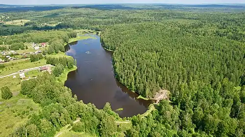 Пруд на реке Лая