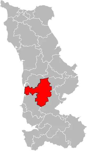 Кантон на карте департамента Манш