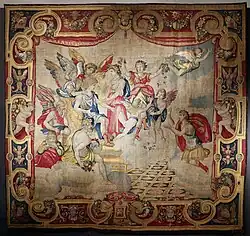 Шпалера с Фаэтоном и Фебом. Шпалера по картону М. Чингарелли. 1617. Мануфактура Медичи