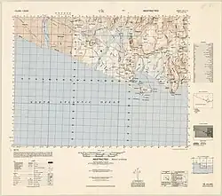 Топографическая карта окрестностей города Вик, 1951 г.
