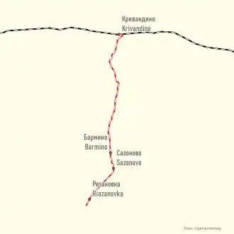 Схема конца 2010-х, после разборки всех ответвлений