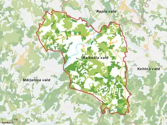 Райккюла на карте