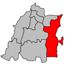 Кантон на карте департамента Эн