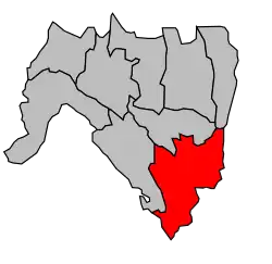 Кантон на карте департамента Эн