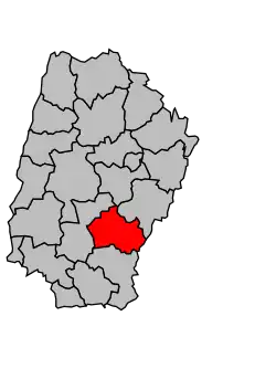 Кантон на карте департамента Эн
