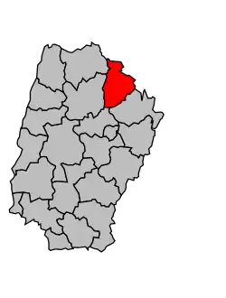 Кантон на карте департамента Эн