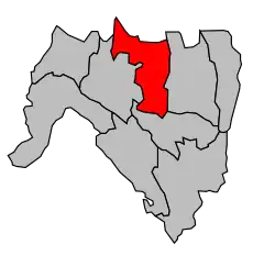 Кантон на карте департамента Эн