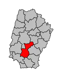 Кантон на карте департамента Эн