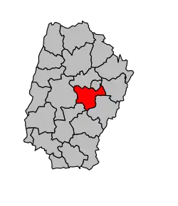 Кантон на карте департамента Эн