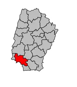 Кантон на карте департамента Эн