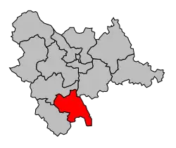 Кантон на карте департамента Алье