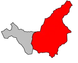 Кантон на карте департамента Альпы Верхнего Прованса