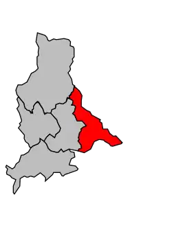 Кантон на карте департамента Альпы Верхнего Прованса