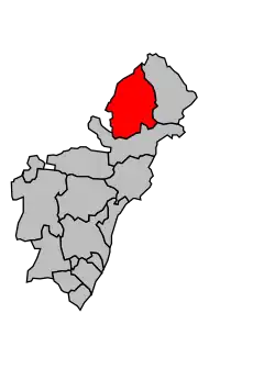 Кантон на карте департамента Альпы Верхнего Прованса