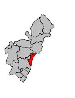 Кантон на карте департамента Альпы Верхнего Прованса