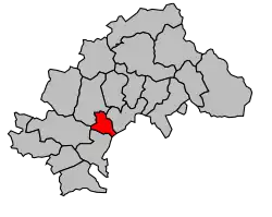 Кантон на карте департамента Верхние Альпы