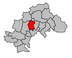 Кантон на карте департамента Верхние Альпы