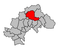 Кантон на карте департамента Верхние Альпы