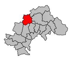 Кантон на карте департамента Верхние Альпы