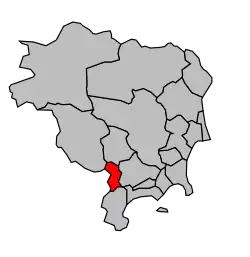 Кантон на карте департамента Приморские Альпы