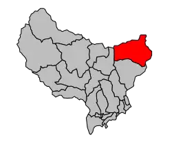 Кантон на карте департамента Приморские Альпы