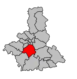 Кантон на карте департамента Об