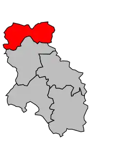 Кантон на карте департамента Об