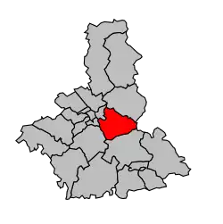 Кантон на карте департамента Об