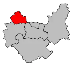 Кантон на карте департамента Об