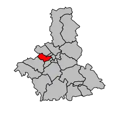 Кантон на карте департамента Об