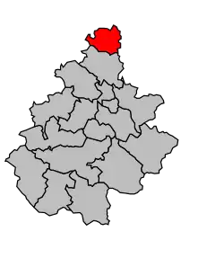 Кантон на карте департамента Аверон