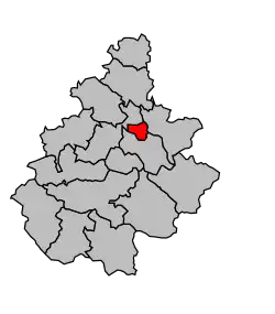 Кантон на карте департамента Аверон