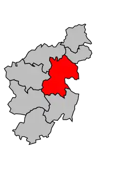 Кантон на карте департамента Аверон