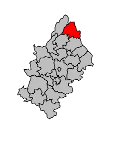 Кантон на карте департамента Аверон