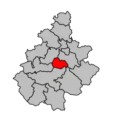 Кантон на карте департамента Аверон