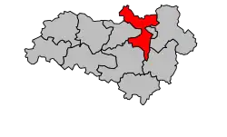 Кантон на карте департамента Шаранта