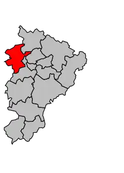 Кантон на карте департамента Шаранта