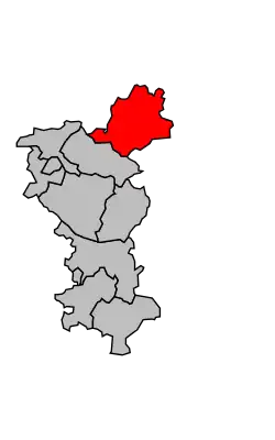 Кантон на карте департамента Шаранта