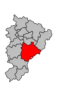 Кантон на карте департамента Шаранта