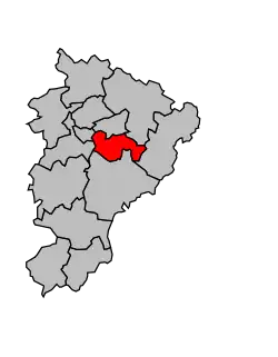 Кантон на карте департамента Шаранта