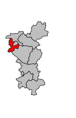 Кантон на карте департамента Шаранта