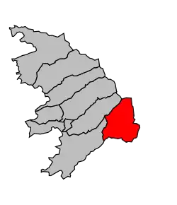 Кантон на карте департамента Южная Корсика