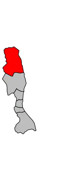 Кантон на карте департамента Верхняя Корсика