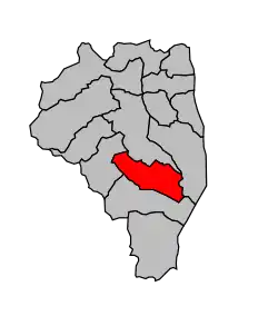 Кантон на карте департамента Верхняя Корсика