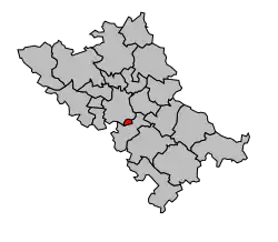 Кантон на карте департамента Верхняя Гаронна