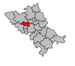 Кантон на карте департамента Верхняя Гаронна