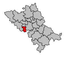 Кантон на карте департамента Верхняя Гаронна